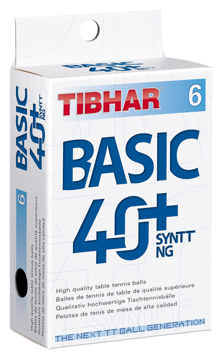 Tibhar Basic 40 SL 72er-Pack  weiß Plastik Trainingsbälle 